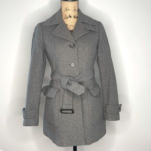 Banana Republic Grey Peacoat
